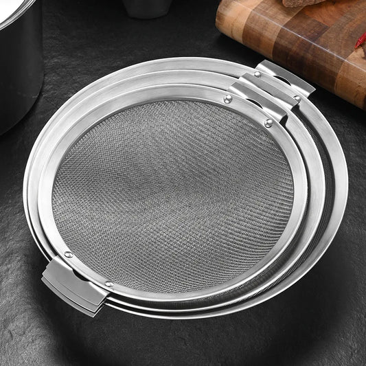 304 Stainless Steel Fine Mesh Strainer Colander with Handle