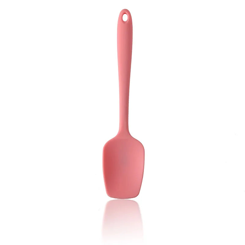 LMETJMA 28cm Heat Resistant Silicone Spatula Non-Stick Flexible Scraper Baking Tool