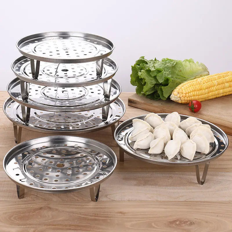 Stainless Steel Steamer Rack Folding Dumplings Tray Cooking Accessories