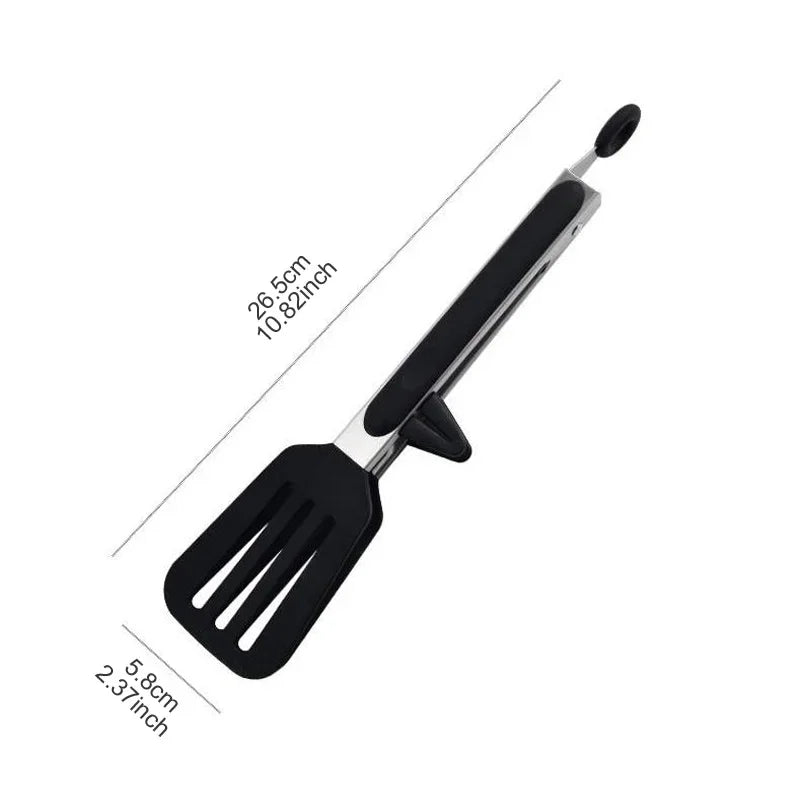 9-inch food tongs Stainless steel tongs Silicone non-stick cooking clips Outdoor  Barbecue salad bread tools Kitchen accessories