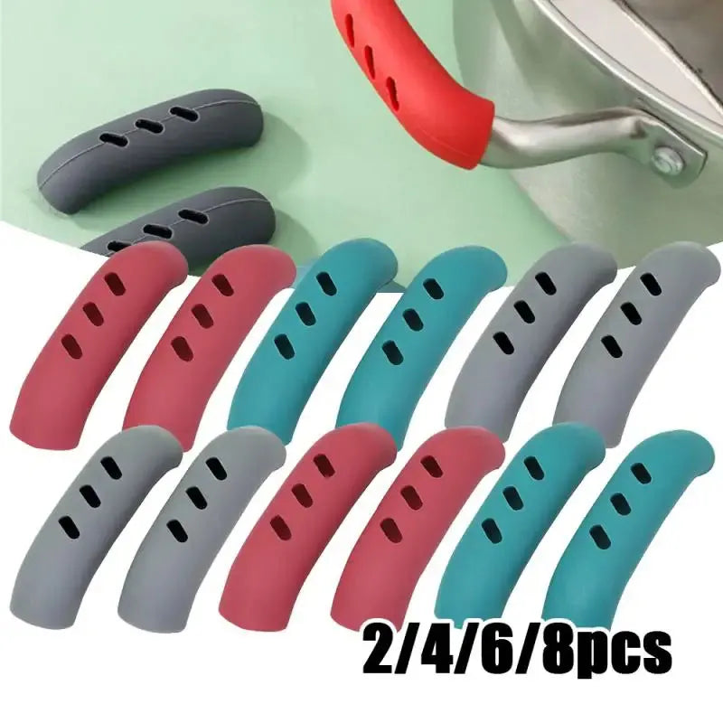 Silicone Pan Handle Covers Non-slip Heat Insulation Pot Holders Kitchen Tools