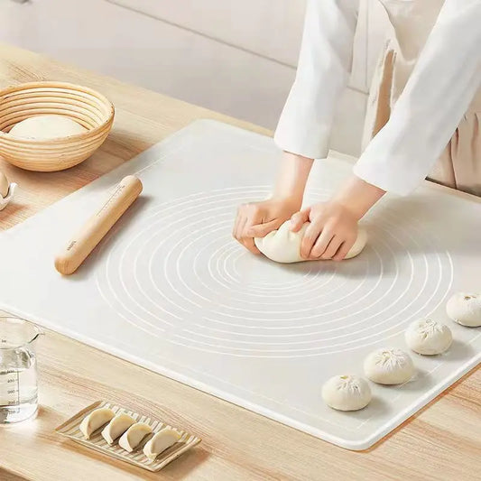 White Silicone Non-slip Baking Mat Non-stick Thickened Kneading Pad