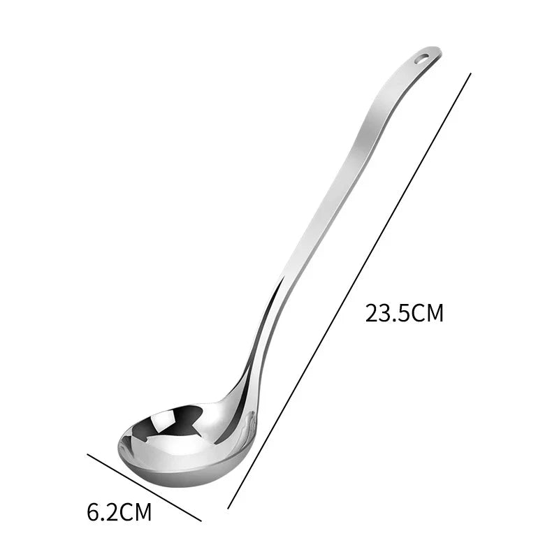 Stainless Steel Long Handle Skimmer Ladle with Fine Holes