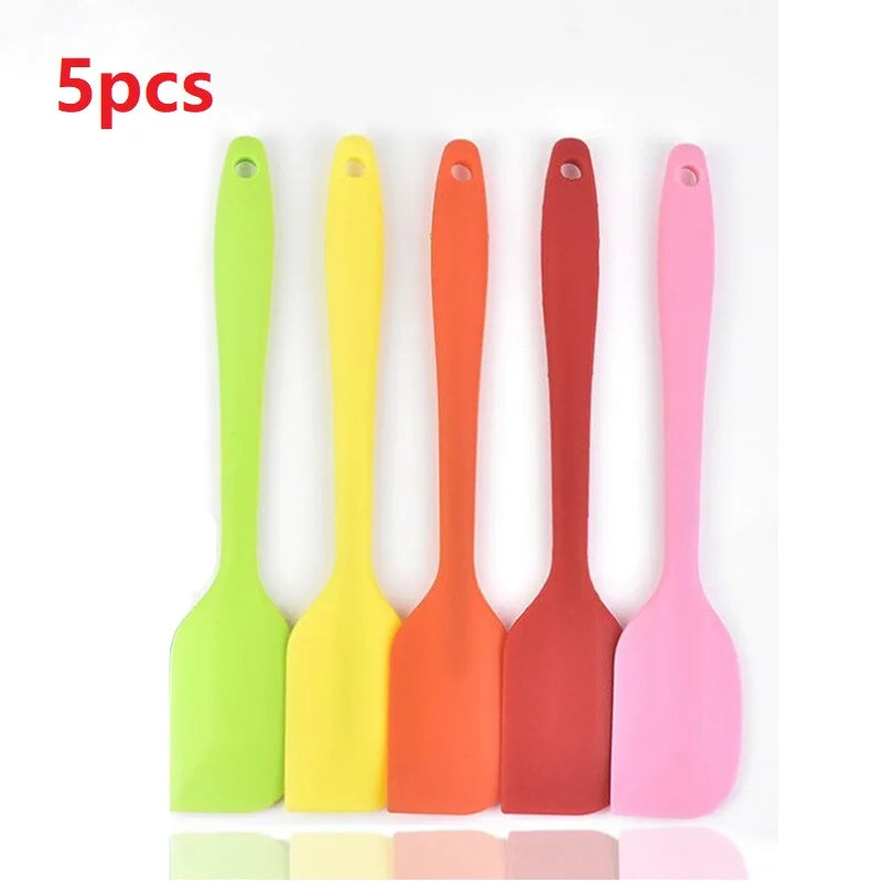 Silicone Spatula Set - Heat-Resistant Seamless Scrapers for Baking and Cooking