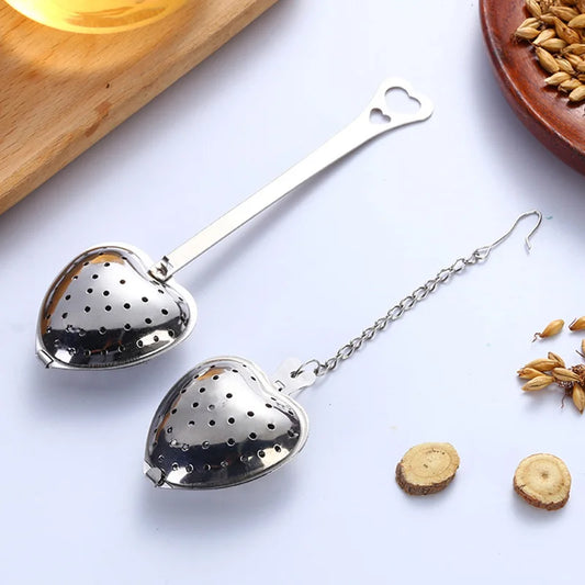 Heart Shape Stainless Steel Tea Infuser Strainer Teapot Accessory