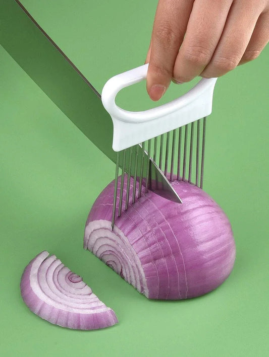 Colorful Stainless Steel Onion Slicer Holder