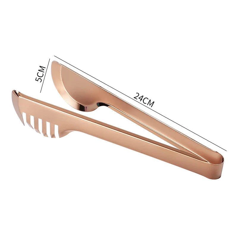 Stainless Steel Non-Stick BBQ Tongs Cooking Utensils