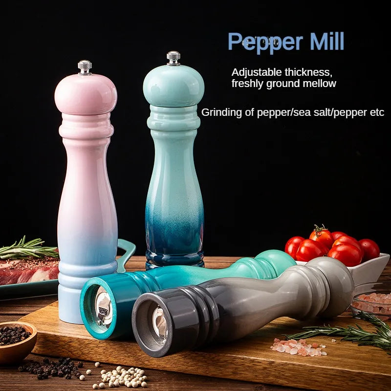 Wooden Salt and Pepper Grinder Manual Bottle for Kitchen Accessories