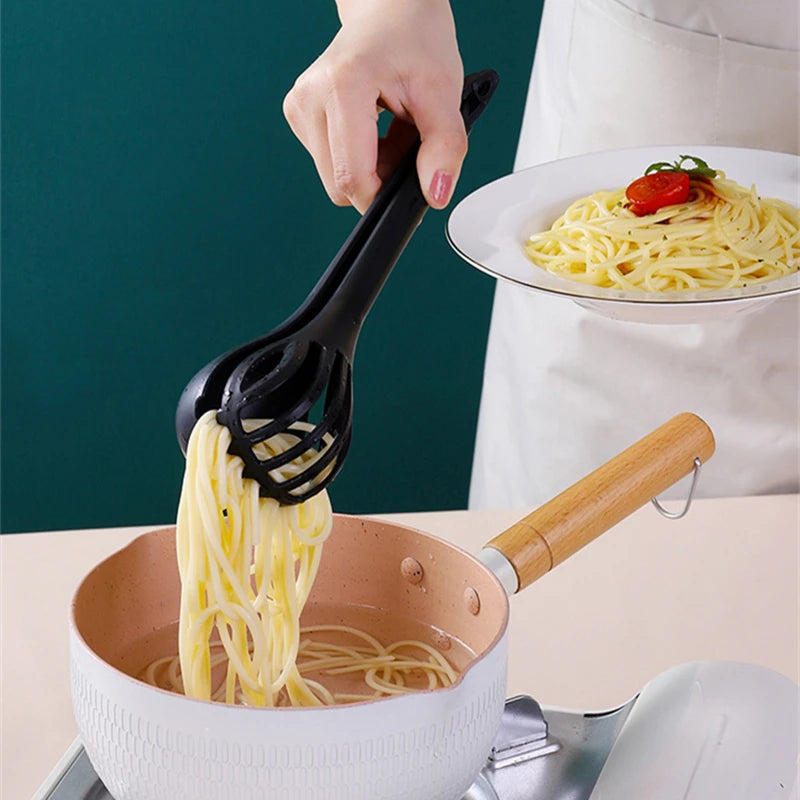 3-in-1 Pasta Clips, Food Tongs, Egg Beater, Cake Mixer Utensil