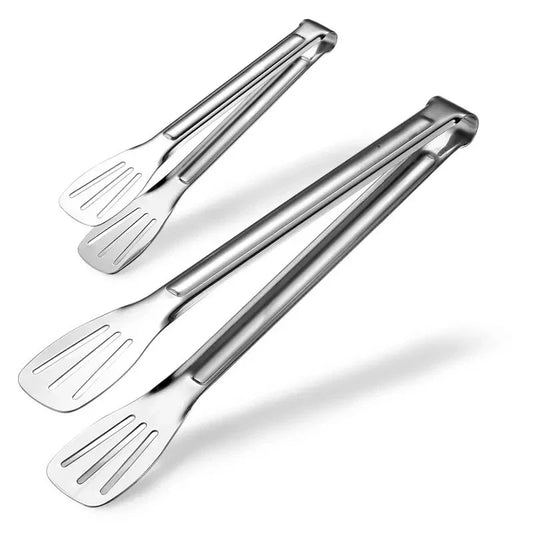 Stainless Steel Food Tongs Kitchen Utensils Anti-Heat Bread Clip Pastry Clamp for Salads BBQ