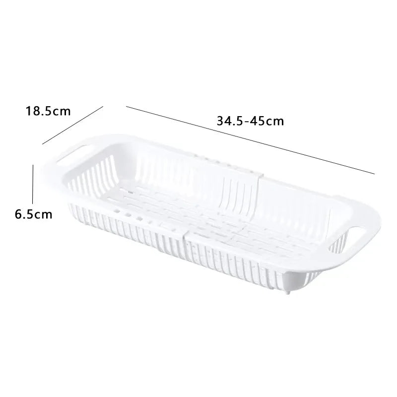 Retractable Sink Storage Rack Basket