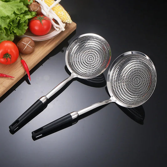 Stainless Steel Oil Skimmer Strainer Sieve Kitchen Gadget