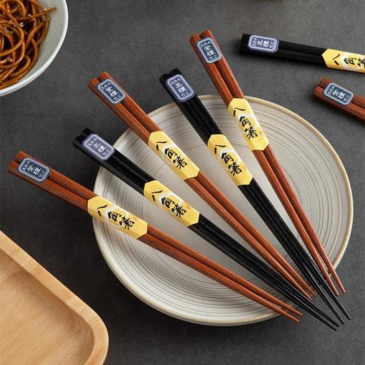 Japanese Wooden Chopsticks Set Sushi Chopsticks Sashimi Cooking Ramen Specialized Cutlery Pointed Chopsticks Kitchen Accessories