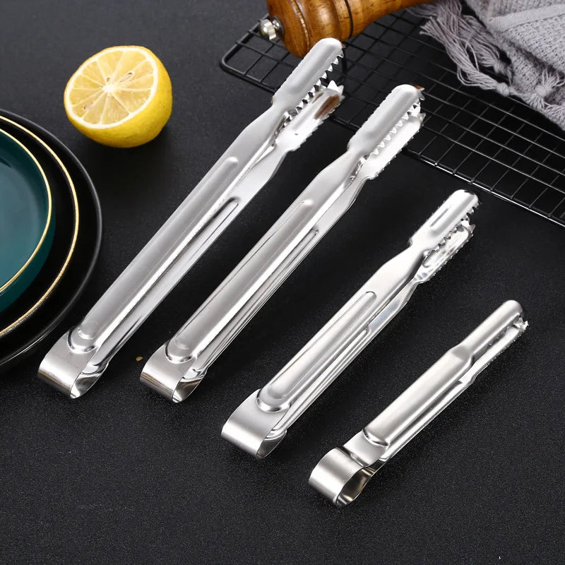 Stainless Steel Kitchen Tongs Clamp Cooking Accessories